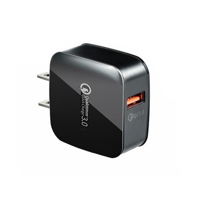 High Quality Hot Sale Super Fast Charging 18W QC3.0 Wall Travel Charger US/EU Plug USB Adapter