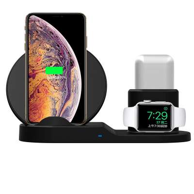 3 in 1 Wireless Phone Charger Stand For iPhone AirPods Apple Watch