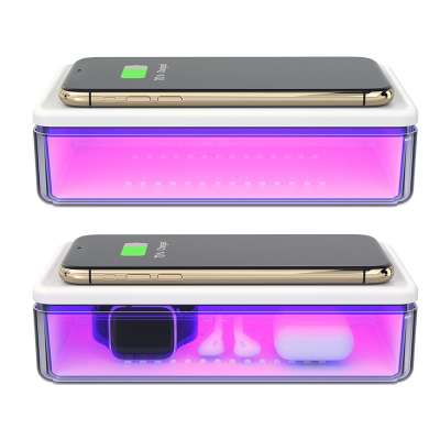 Cell Phone UV Sterilizer Box With Wireless Charger